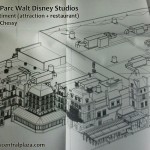 Ratatouille : l'aventure totalement toquée de remy attraction Disneyland Paris Walt Disney Studios construction concept art