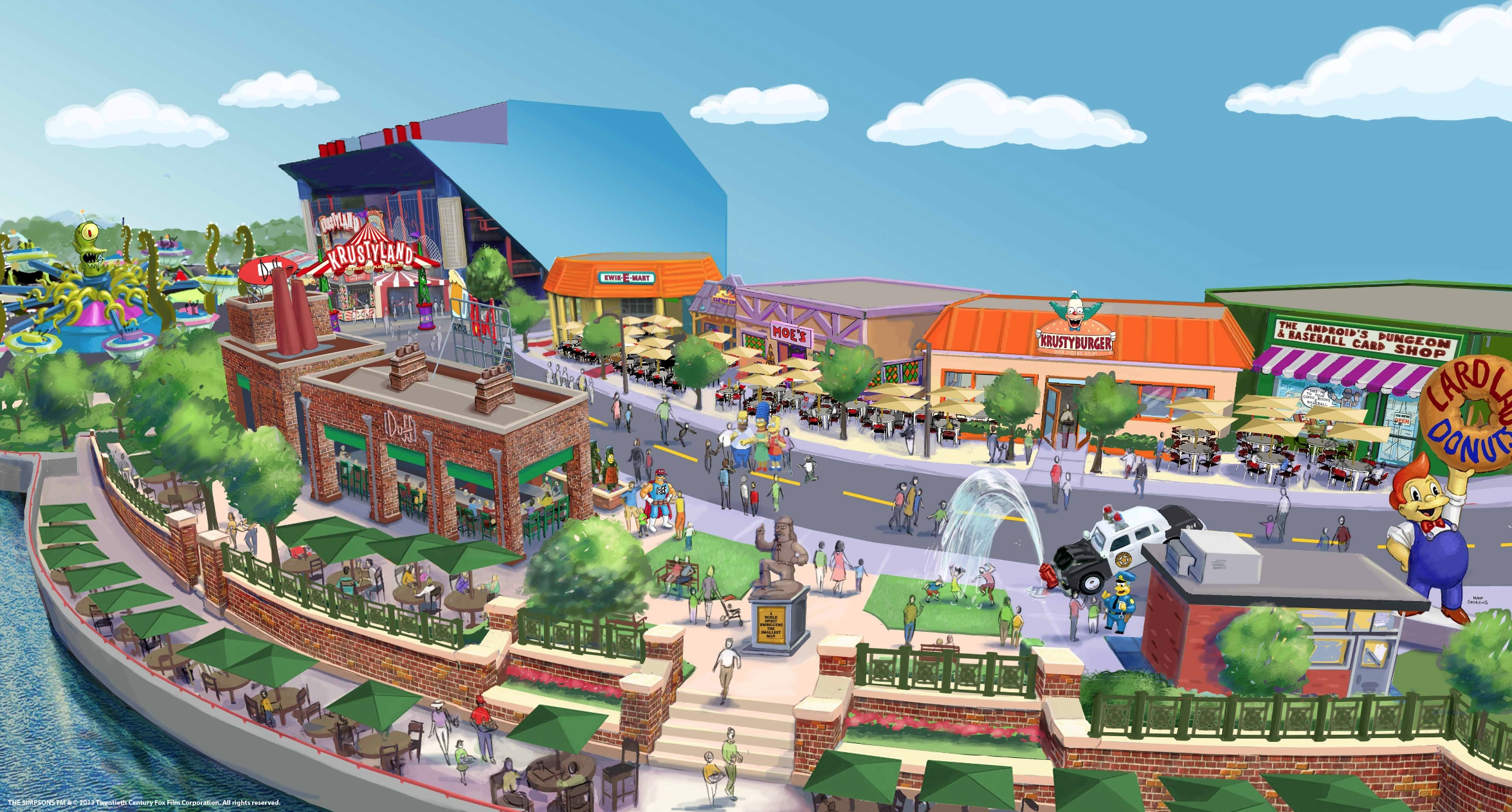 Simpsons theme park expantion universal studios orlando