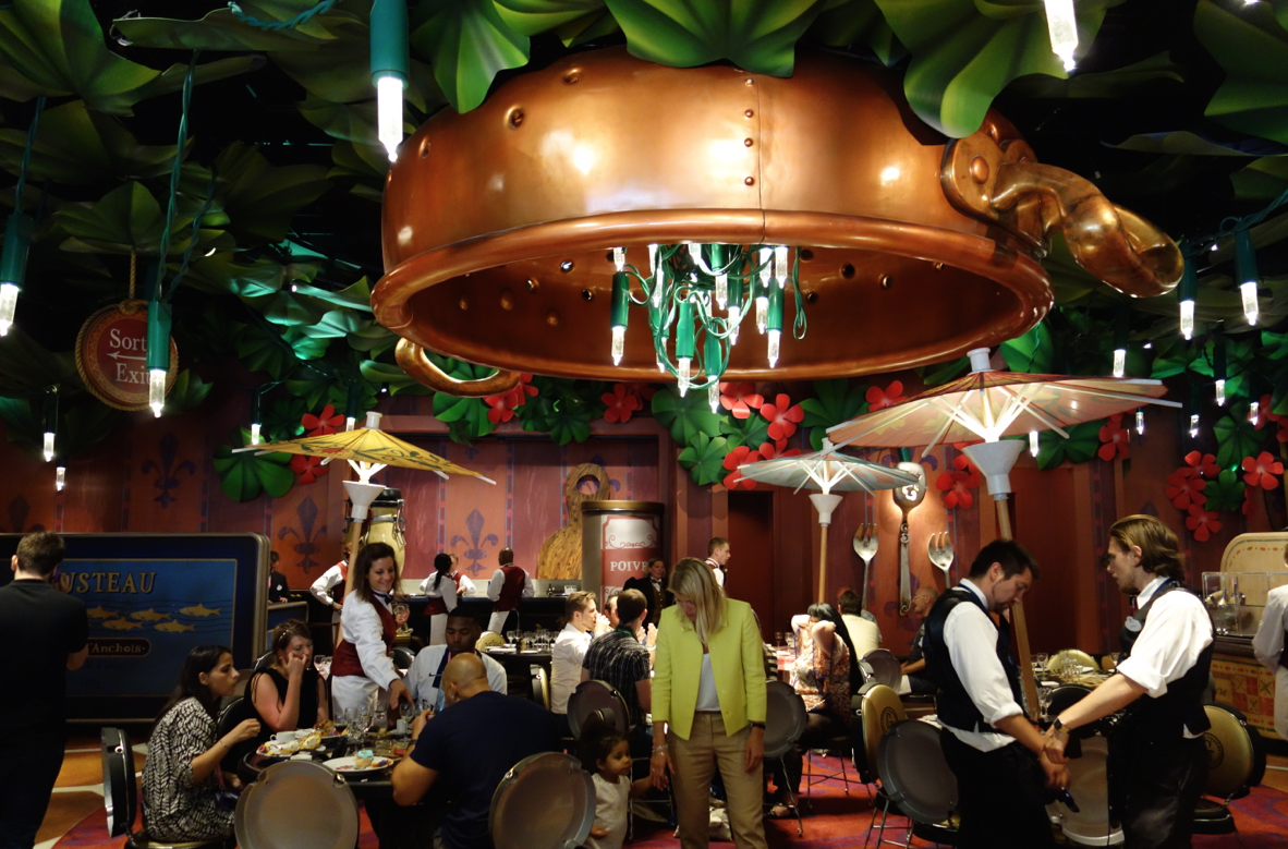 Ratatouille bistrot chez remy restaurant disneyland paris walt disney studios review Le Parcorama